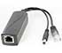 POE Injector/Splitter (POE+ IEEE 802.3af/at to 12V/2A, Gigabit LAN)